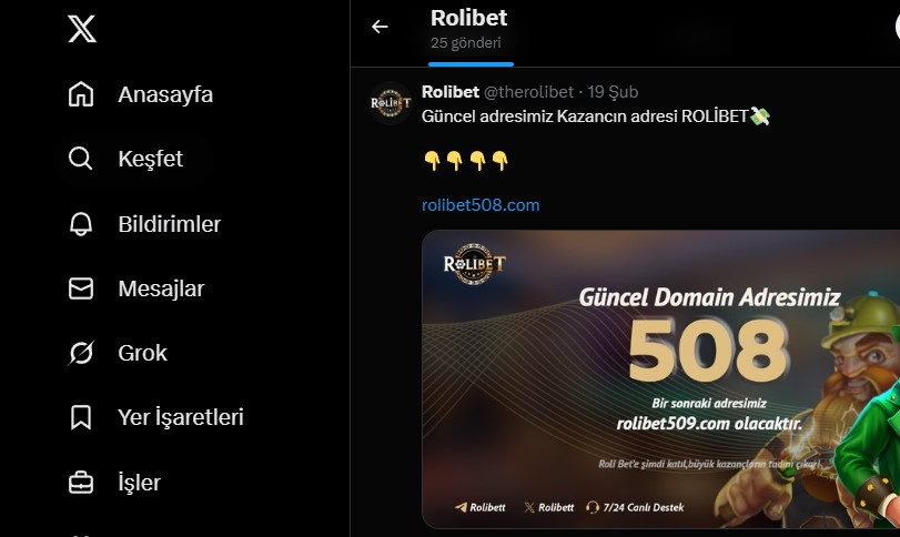 Rolibet Twitter